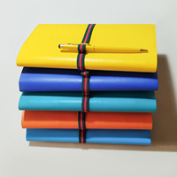 Nouveau design 2026 – Carnet à spirale en cuir PU à feuilles mobiles, avec élastique et porte-stylo, idéal pour la planification