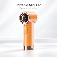 Ventilateur portable pliable haute vitesse, mini, puissant flux d'air, rechargeable USB, pour bureau et extérieur