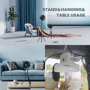 พัดลม USB แบบชาร์จไฟได้ขนาด<span class=keywords><strong>10</strong></span>นิ้ว, พัดลมแบบถอดได้พร้อมฟังก์ชันตั้งเวลาตั้งเวลาทำงานได้ด้วยแม่เหล็ก - Product Image 6