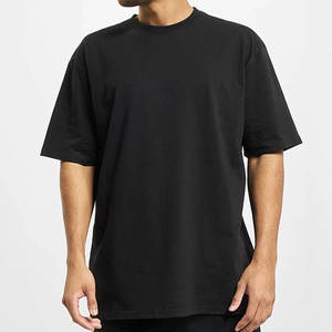 T-shirt Homme Col Rond 100% Coton, Coupe Ample et Épaules Tombantes, Grammage Lourd, Personnalisable, Style Boxy, Vente en Gros - Product Image 1