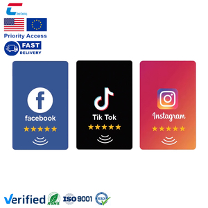 บัตรธุรกิจ NFC แบบไร้สัมผัสคุณภาพสูง บัตรรีวิว Google บัตรติดตามผู้ติดตาม Instagram - Product Image 2