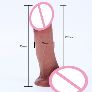 Dildo in Silicone Liquido Ultra-Morbido OEM all'Ingrosso, Prezzo Basso, Dimensioni Ridotte 17-18cm, Giocattolo Sessuale per Donne e Uomini - Product Image 2