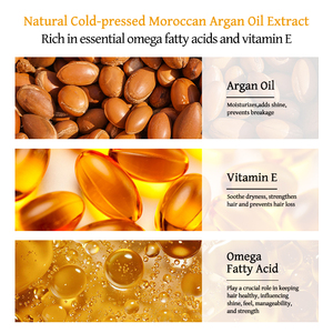 Marque privée Shampooing à l'huile d'argan Shampooing hydratant <span class=keywords><strong>et</strong></span> lissant pour <span class=keywords><strong>les</strong></span> <span class=keywords><strong>cheveux</strong></span> Shampooing <span class=keywords><strong>et</strong></span> après-<span class=keywords><strong>shampoing</strong></span> à l'huile marocaine bio vegan - Product Image 2