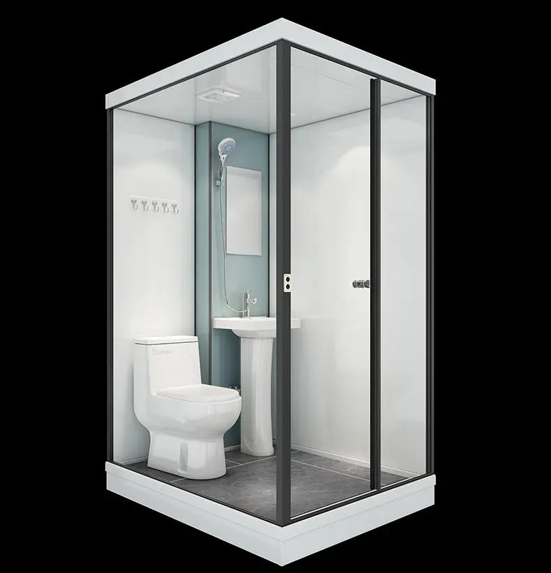 호텔 통합 욕실 포드 조립식 욕실 포드 통합 샤워 룸 캐빈 휴대용 샤워 룸