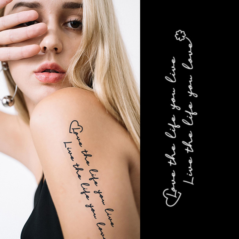 Пользовательские мужские и женские боди-арт на заказ tatu tatoo полуперманентные синие Черные чернила Водонепроницаемая временная татуировка наклейка