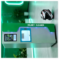 Machine automatique de nettoyage et de séchage de casques de moto avec écran tactile, paiement par pièces/jeton, 4G LTE/Wi-Fi