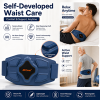 Ceinture de soutien lombaire portable rechargeable, légère et sans fil, pour massage de la taille à domicile, au bureau, en voyage, confort quotidien