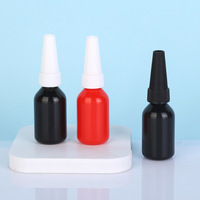 Bouteilles adhésives anaérobies rouges noires sans ombre du fabricant Bouteilles de colle à vis en plastique moulé par injection disponibles en gros