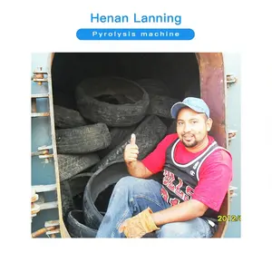 Пиролиза для переработки использованных шин на топливное масло LanNing