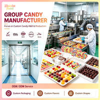 Bonbons gélifiés moelleux en forme de tranches d'orange bicolores, assortiment d'amandes acidulées et sucrées, vente en gros