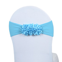 Nouvelle Écharpe de Chaise en Spandex Élastique avec Nœud Papillon pour Décoration Florale de Chaise – Idéale pour Hôtels, Banquets, Conventions et Mariages