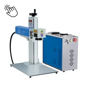 JPT MOPA M7 Desktop Floor Type Fiber Laser Marking Machine with Computer on Metals cups 20w 30w 50w 60w 80w 100w