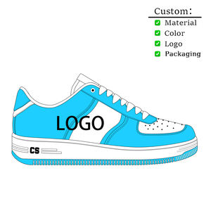 高品質メンズ本革スニーカーレースアップウォーキングシューズカスタマイズロゴスポーツシューズオールシーズン - Product Image 3