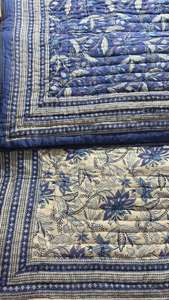 Colcha Kantha Étnica Vintage Hecha a Mano en Rajastán, India, Colcha Kantha de Algodón Cosida a Mano, Colcha de Retazos para Hotel - Product Image 2