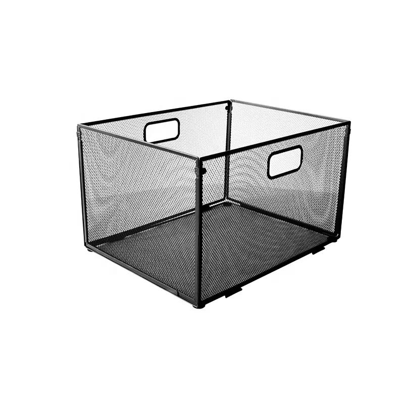 Kantoor Opvouwbare Multifunctionele Desktop Stationaire Bestand Organizer Grote Capaciteit Opslag Metalen Mesh Bureau Organizer