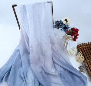 Amazon Bán Chạy Vải Lụa Ombre In Lụa <span class=keywords><strong>Polyester</strong></span> Cho Váy Mùa Hè - Product Image 6