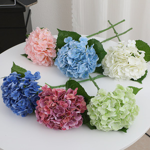 Flores de Hortensia Realistas al Tacto, Tallo Individual, Flores de Hortensia con Tacto Húmedo para Decoración de Bodas y Hogar, Más Vendidas - Product Image 2