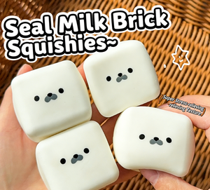 Seal Tofu Toys Soft EVA Squeeze Toy Decompression Slow <b>Rebound</b> Cube for Stress Relief - Product Image 1
