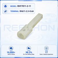 Pesan Y7011-2-11 1 Pin Unsealed Male Auto Connector Housing 2.3mm untuk Kabel Sensor Pencahayaan Interior.