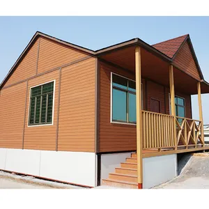 易组装现代住宅豪华别墅住宅预制住宅室外板板墙面覆层木质复合木塑墙板