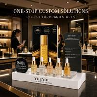 Présentoir de luxe en acrylique transparent multi-grilles pour sérum au collagène, écologique, avec découpe personnalisée, support pour produits de soin de la peau