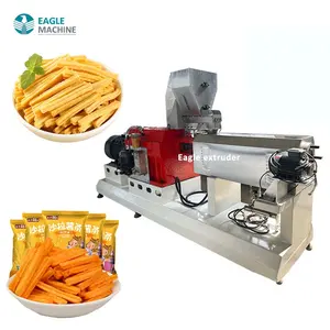 Jinan Eagle Twin-Screw Extruder baru Stainless Steel mesin pembuat makanan ringan untuk pengolahan makanan tanaman untuk Salad jagung chip