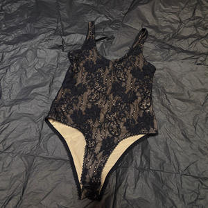 Combinaison moulante sexy d'été pour femmes, en dentelle sans manches, noire, respirante, débardeur - Product Image 3