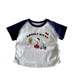 <span class=keywords><strong>T</strong></span>-<span class=keywords><strong>shirt</strong></span> d'é<span class=keywords><strong>t</strong></span>é pour bébé fille, col rond, manches courtes, coton, imprimé dessin animé, respirant, version coréenne - Product Image 5