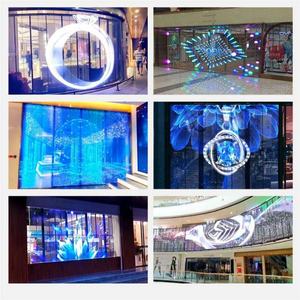 จอแสดงผล LED แบบโปร่งใสสีสันสดใสสำหรับภายในอาคาร ความสว่างสูง <span class=keywords><strong>9000cd</strong></span>/m  ขนาดโมดูล 250x250 มม.  วิดีโอวอลล์แบบฟิล์มกระจก  รีเฟรชเรทสูง - Product Image 5