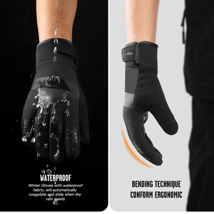 Sarung Tangan Musim Dingin Custom <span class=keywords><strong>3M</strong></span> Thinsulate dengan Tas Tahan Air, Sarung Tangan Motor Musim Dingin Layar Sentuh, Sarung Tangan Ski Termal Tebal untuk Olahraga - Product Image 3