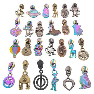 New Arrival bán buôn trang trí phim hoạt hình logo dây kéo puller <span class=keywords><strong>5</strong></span> # kim loại dây kéo kéo cho túi xách - Product Image 2