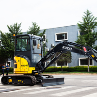 Mini-Excavatrice sur Chenilles KOTAI KW040U 4 Tonnes Conforme Euro 5 EPA, Moteur Yanmar, Marteau Briseur Haute Efficacité