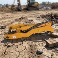 Pinces hydrauliques efficaces pour mini-pelles de marque SLN, grappins pour engins de construction de 5 à 6 tonnes, accessoires personnalisables