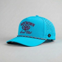 Casquette de pickleball perforée découpée au laser avec logo personnalisé, respirante, séchage rapide, performance sportive, casquette de golf pour hommes et femmes