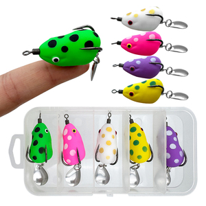 <span class=keywords><strong>Leurre</strong></span> grenouille 2,8 cm, appât souple avec lame rotative et double hameçon, <span class=keywords><strong>pour</strong></span> la pêche en <span class=keywords><strong>eau</strong></span> <span class=keywords><strong>douce</strong></span> - Product Image 6