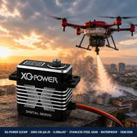 Servomoteur numérique sans noyau XQ-S8035D 35 kg, couple élevé, étanche, engrenages en acier inoxydable, boîtier en aluminium CNC, 8,4 V, pour voiture RC et drone, vente en gros