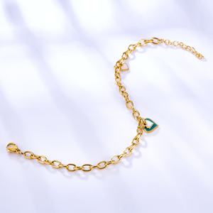 Pulsera de Perlas con Dijes de Concha Chapada en Oro de 18k, Joyería de Acero Inoxidable de Moda Fina para Mujer - Product Image 5