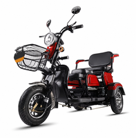 High Quality Adults Battery Powered Electric Tricycle 3wheel Motorcycle Open Body Passenger with 30km/h Speed and 90km Range