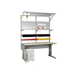 Detall thép chất lượng cao ESD bảng bàn làm việc chống tĩnh kim loại Máy Trạm với tủ công cụ - Product Image 5