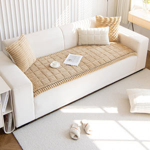 Corduroy <b>Sofa</b> <b>Cushions</b> Solid Color 3cm Thick Non Slip Cover <b>For</b> Multiple Scenarios Spring 2025 - Product Image 4