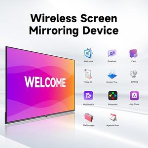 Écran interactif <span class=keywords><strong>4K</strong></span> UHD de 55 pouces pour conférences et bureaux, téléviseur commercial LED, boîtier noir, 60 Hz, 260 nits, pour signalétique commerciale - Product Image 1