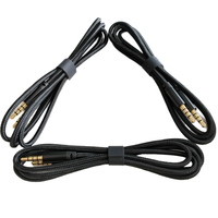 Câble audio auxiliaire tressé en nylon à 4 pôles de haute qualité de 3.5mm de longueur de 1m pour les appareils audio stéréo et les applications de haut-parleurs