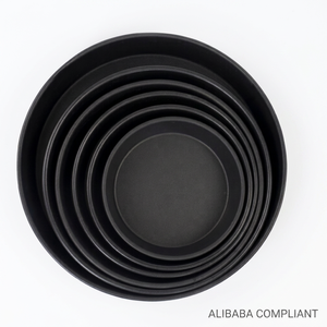 ATLAS STAR - Moldes para Hornear Pizza y Galletas de Aluminio Anodizado Duro Negro, No Tóxicos, Aptos para Horno, de 6/7/8/9/10/12/13 Pulgadas - Product Image 1