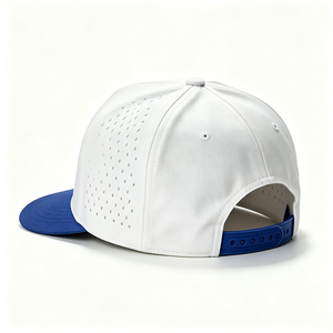 Gorra de Lona de 5 Paneles con Perforaciones Láser de Dos Tonos, Ajustable, de Secado Rápido, con Visera en Contraste, para Hombre, Deportiva, para Golf, Running, Aire Libre - Product Image 3