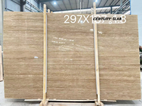 Centurymosaic vente en gros de dalle de travertin crème bon marché dalle de pierre naturelle travertin beige pour mur hôtel villa projet personnalisé