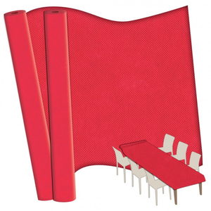 Nappe <span class=keywords><strong>de</strong></span> Table Non Tissée Perforée PP Nappe <span class=keywords><strong>de</strong></span> Chemin Non Tissée Couverture <span class=keywords><strong>de</strong></span> Table à Manger Jetable pour Banquet - Product Image 1