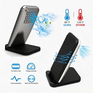 แท่นชาร์จไร้สายแบบพับได้แนวตั้ง INPUTECH 15W พร้อมพัดลมระบายความร้อน 2 in 1 สถานีชาร์จโทรศัพท์แบบเร็ว ได้รับการรับรอง KC - Product Image 3