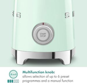 Mousseur à lait rétro style années 50 avec 2 disques, 6 programmes prédéfinis, mousseur à chaud ou à froid et chauffage par induction (noir) - Product Image 3