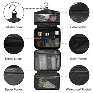 Customs logo Fashion Large Capacity Travel Makeup Bag Daily Outdoor Portable Wash Bag <b>Ladies</b> Cosmetic Bag - Product Image 5