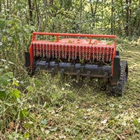 Machine de réaménagement des terres, broyeur diesel télécommandé, gestion de la végétation sur de grandes surfaces